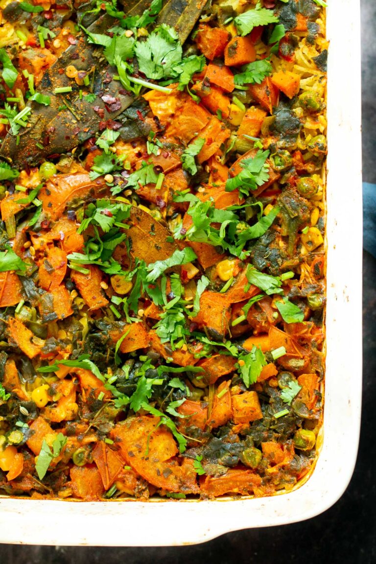 Baked Kitchari Casserole (Spiced Lentil Rice Casserole) - Vegan Richa