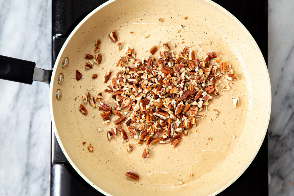 Vegan Garlic Chili Oil Pasta with Smoky Pecans Vegan Richa