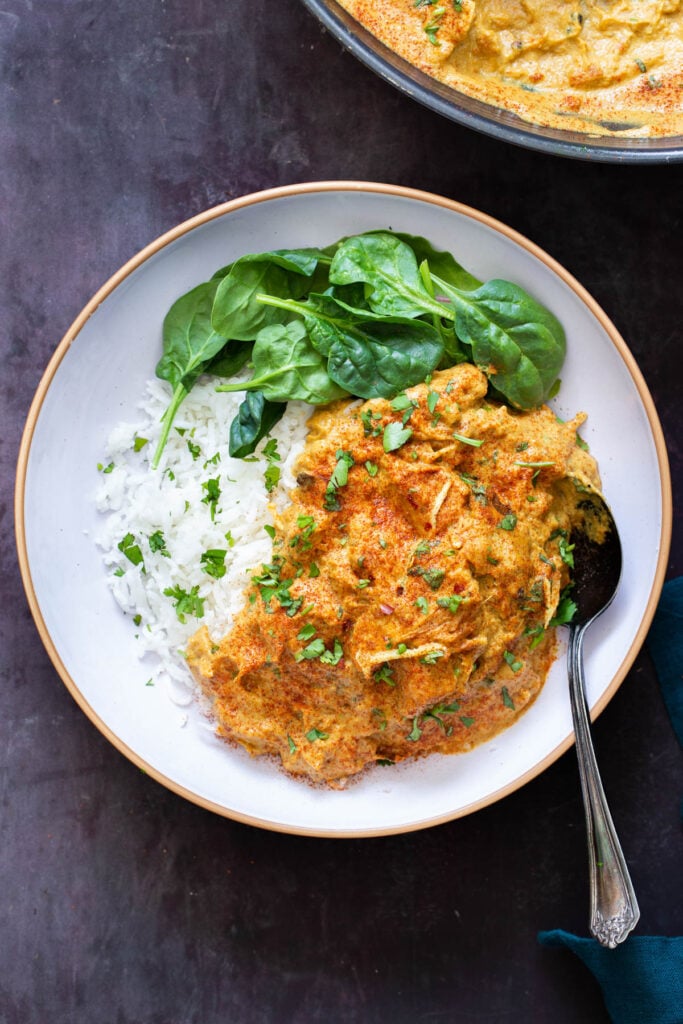 Vegan Shahi Chicken Korma with Jackfruit Andsuya