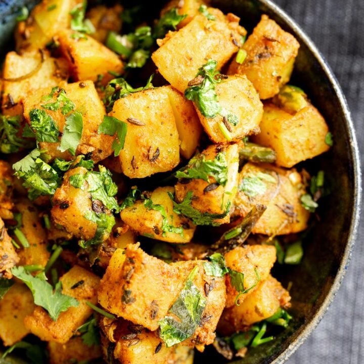 Jeera Aloo - Cumin Spiced Potatoes - Vegan Richa