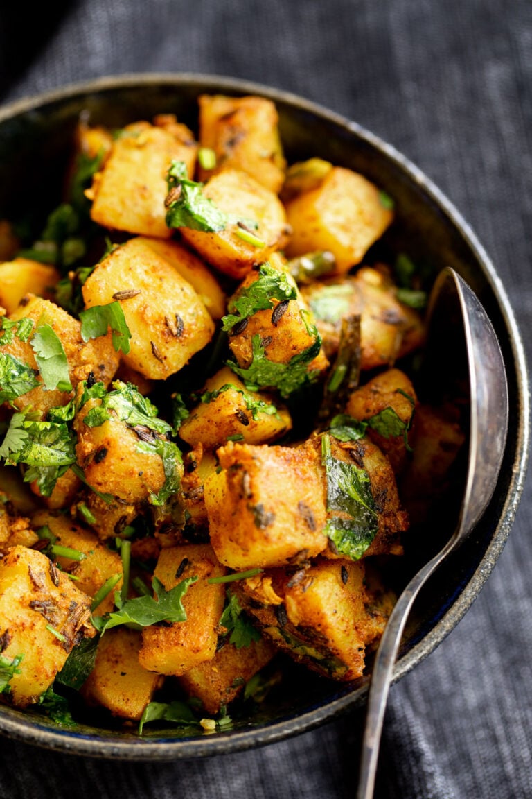 Jeera Aloo - Cumin Spiced Potatoes - Vegan Richa