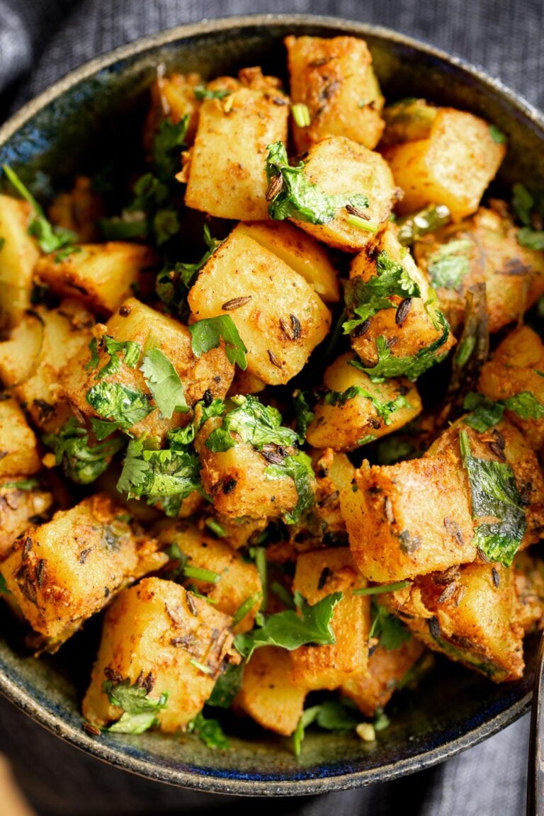 Jeera Aloo - Cumin Spiced Potatoes - Vegan Richa