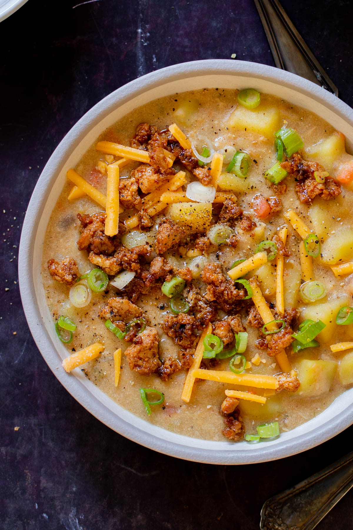 Smoky Vegan Potato Soup