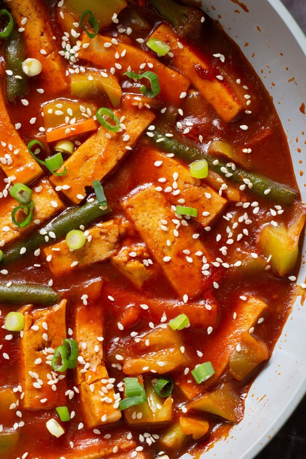 Tofu Stir Fry with Gochujang Sauce
