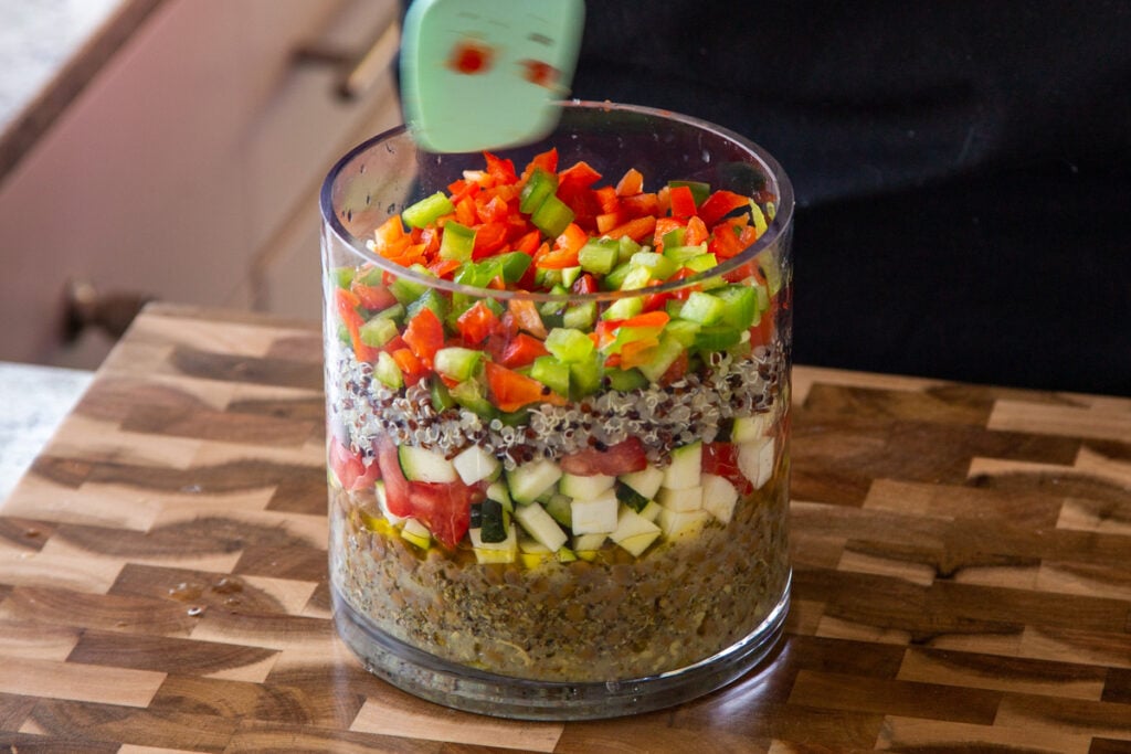 Easy Lentil Quinoa Salad with Herbed Vinaigrette