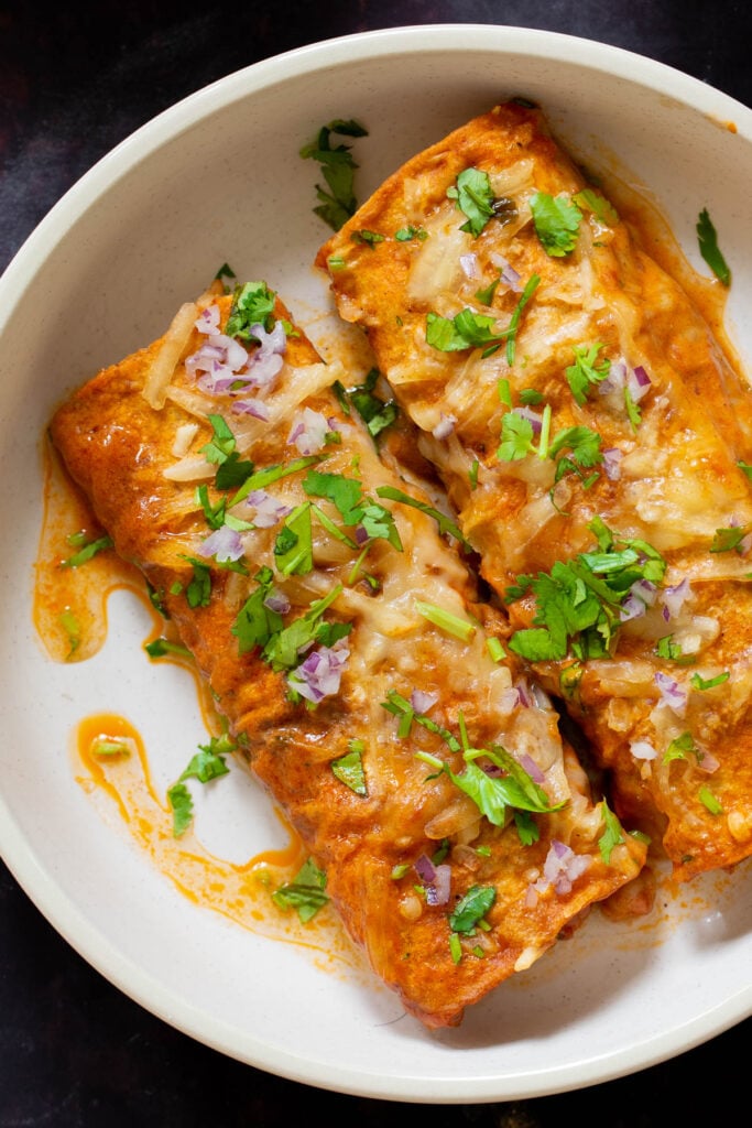 Easy Butter Chicken Enchiladas (under 1 hour!)