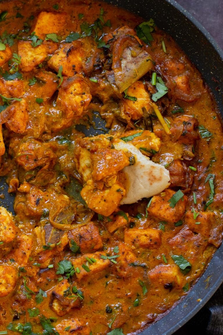 Tofu Pepper Fry (South Indian onion black pepper curry)