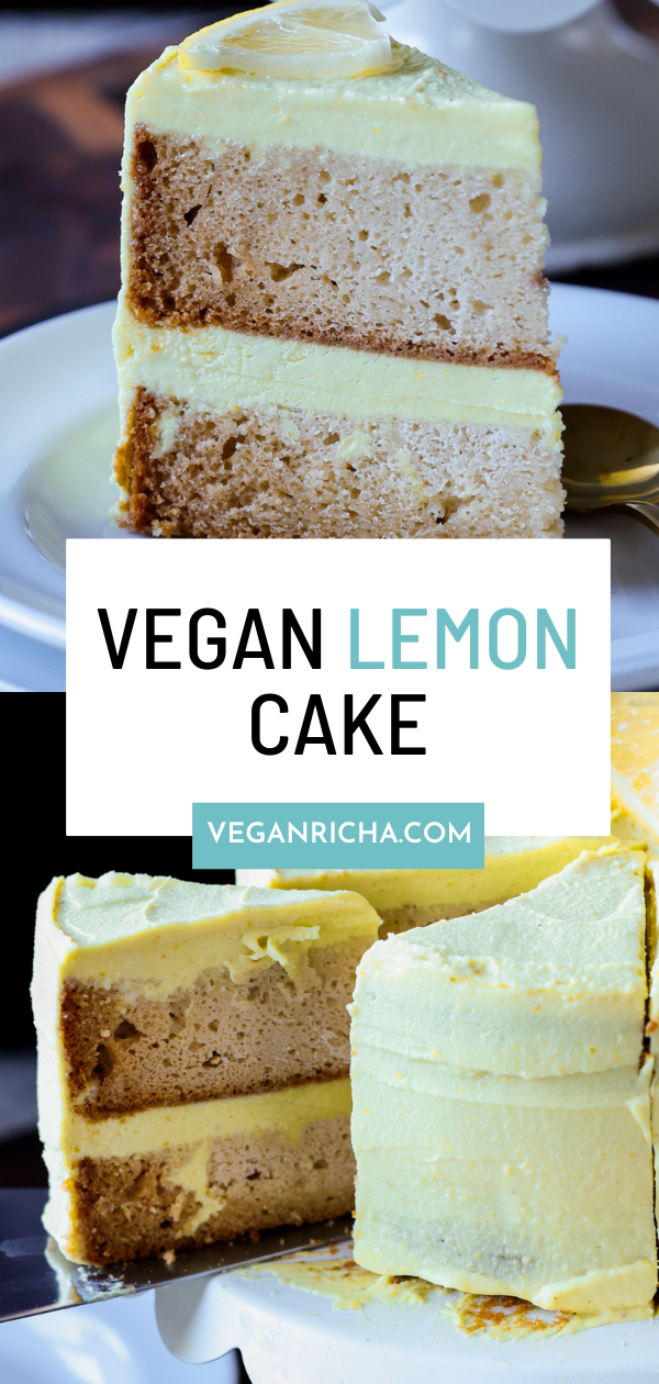 Vegan Lemon Cake (soy-free, nut-free, gluten-free options)