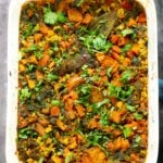 baked split red lentil curry