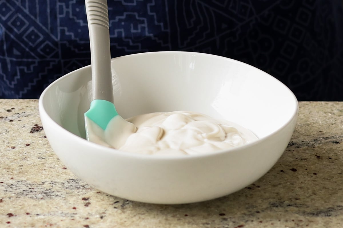 yogurt in a bowl