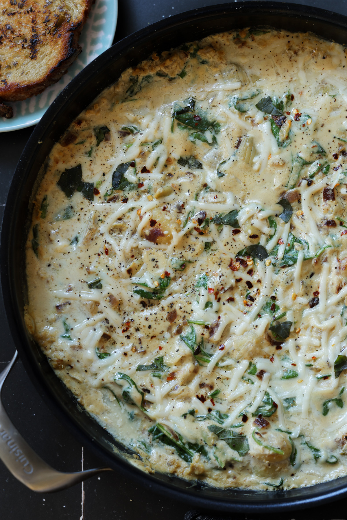 Creamy Spinach Artichoke Gnocchi (1 pan, 30 minutes)