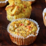 moong egg muffins after baking