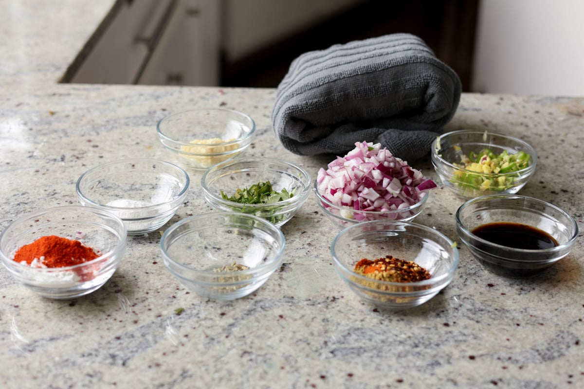 vegan chicken 555 ingredients on the kitchen counter
