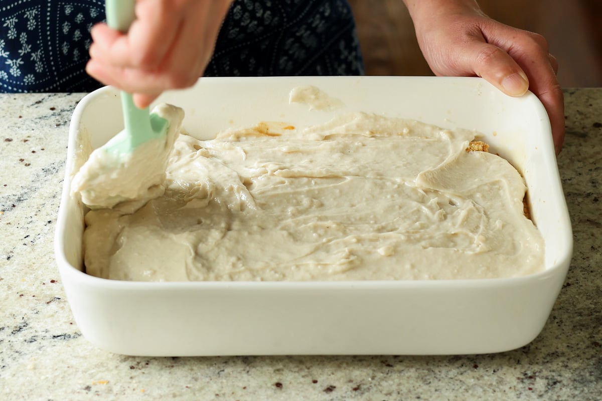 cardamom cream after evening out on first the cake layer