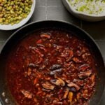 mushroom sauce after simmering