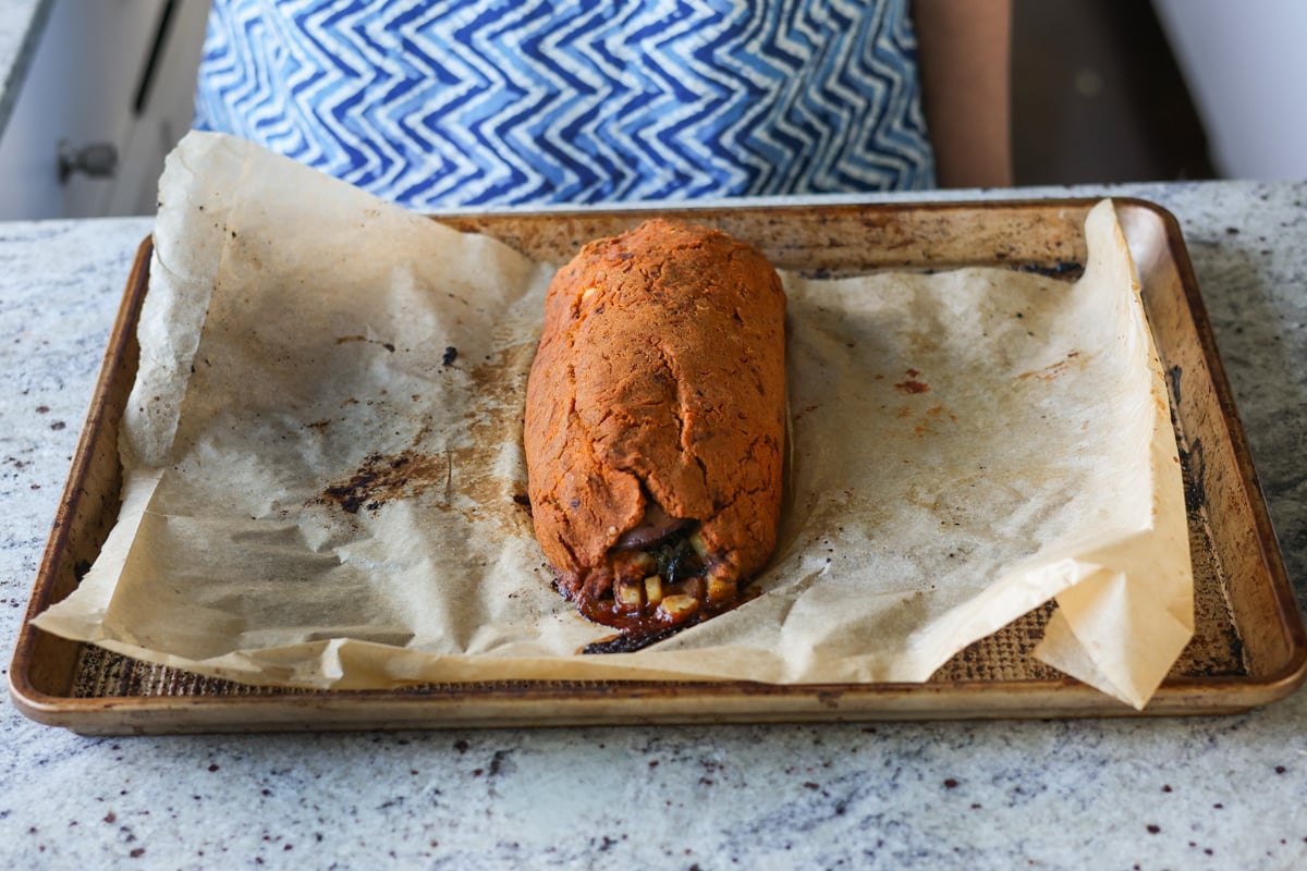 sun dried tomato roast after first bake