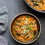 bowls of Indian-inspired white bean stew