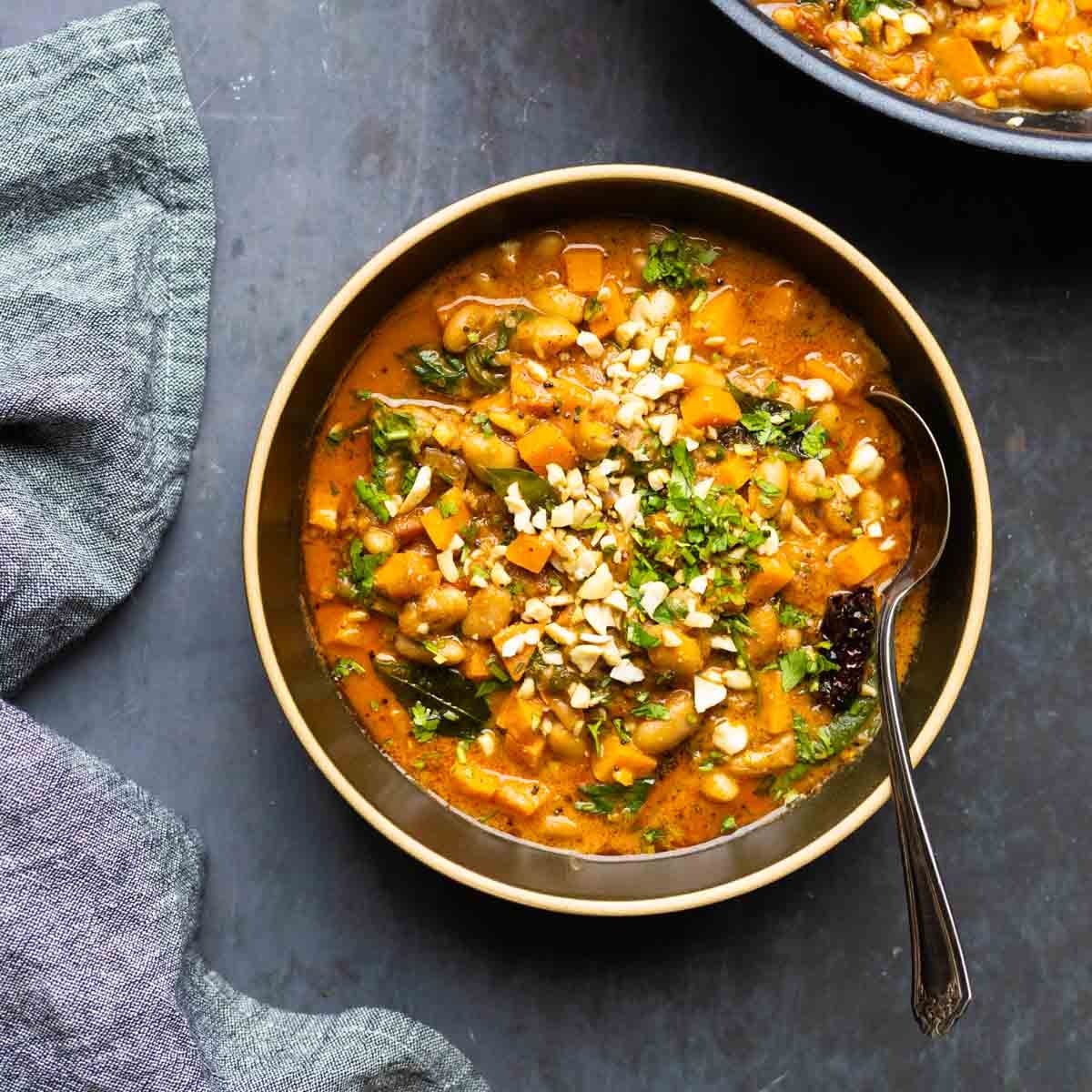 Western Indian-Inspired White Bean Sweet Potato Stew