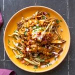 chili fries made with the chili garlic beans