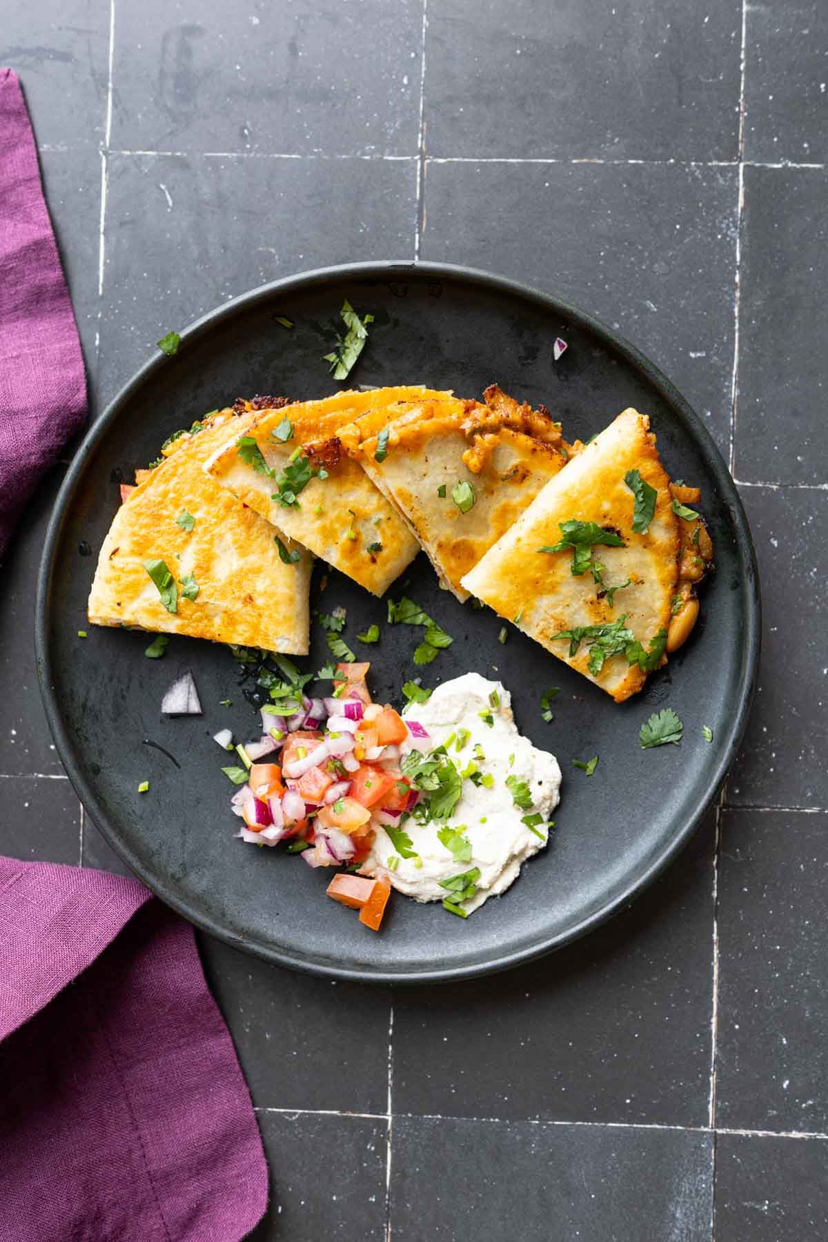 crispy tacos made with the chili garlic beans