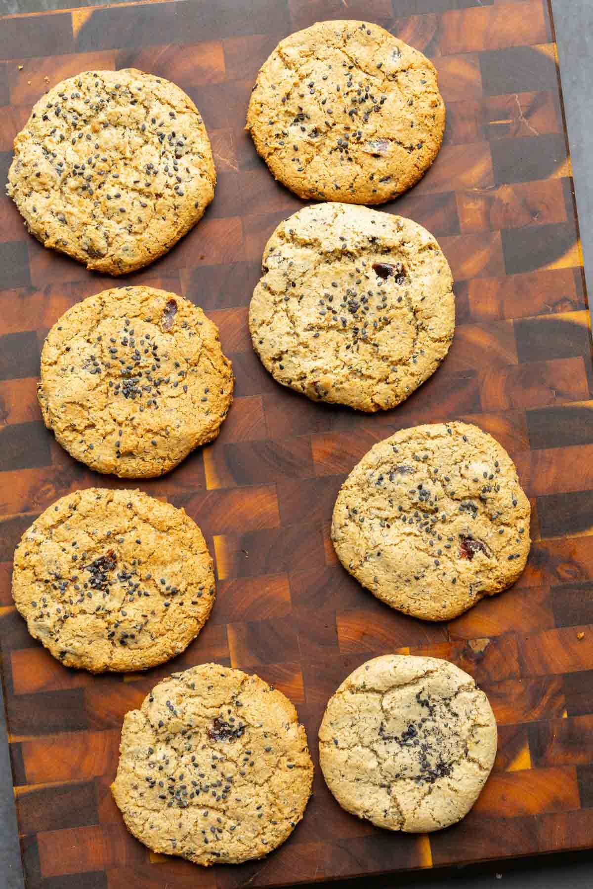 Black Sesame Date Cookies