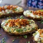 Indian chilli cheese toasts on a cutting board