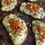 Indian chilli cheese toasts on a cutting board