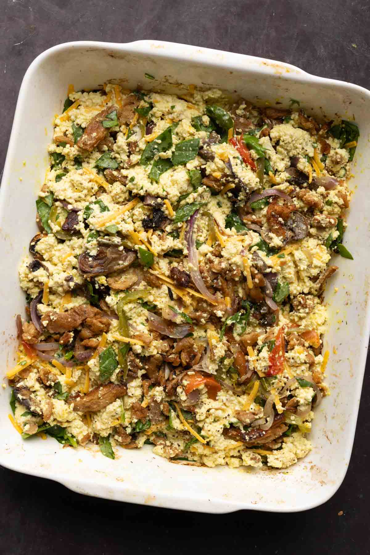 High Protein Hash Brown Breakfast Casserole (Vegan IHOP Copycat!)